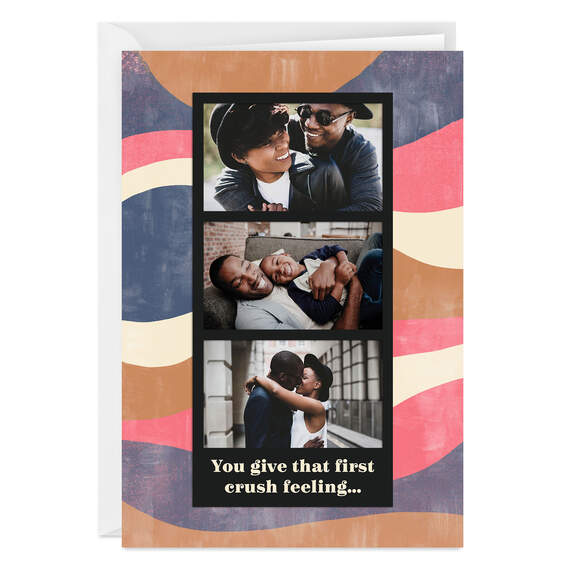 Personalized Photo Strip on Abstract Photo Card, , large image number 1