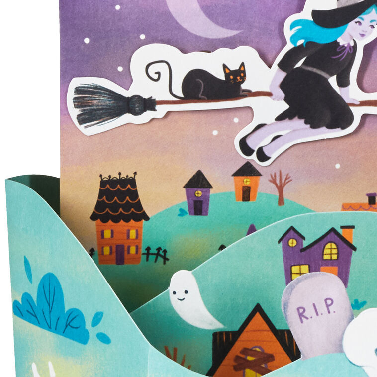 Wicked Wishes Musical 3D Pop-Up Halloween Card With Motion, , large image number 5