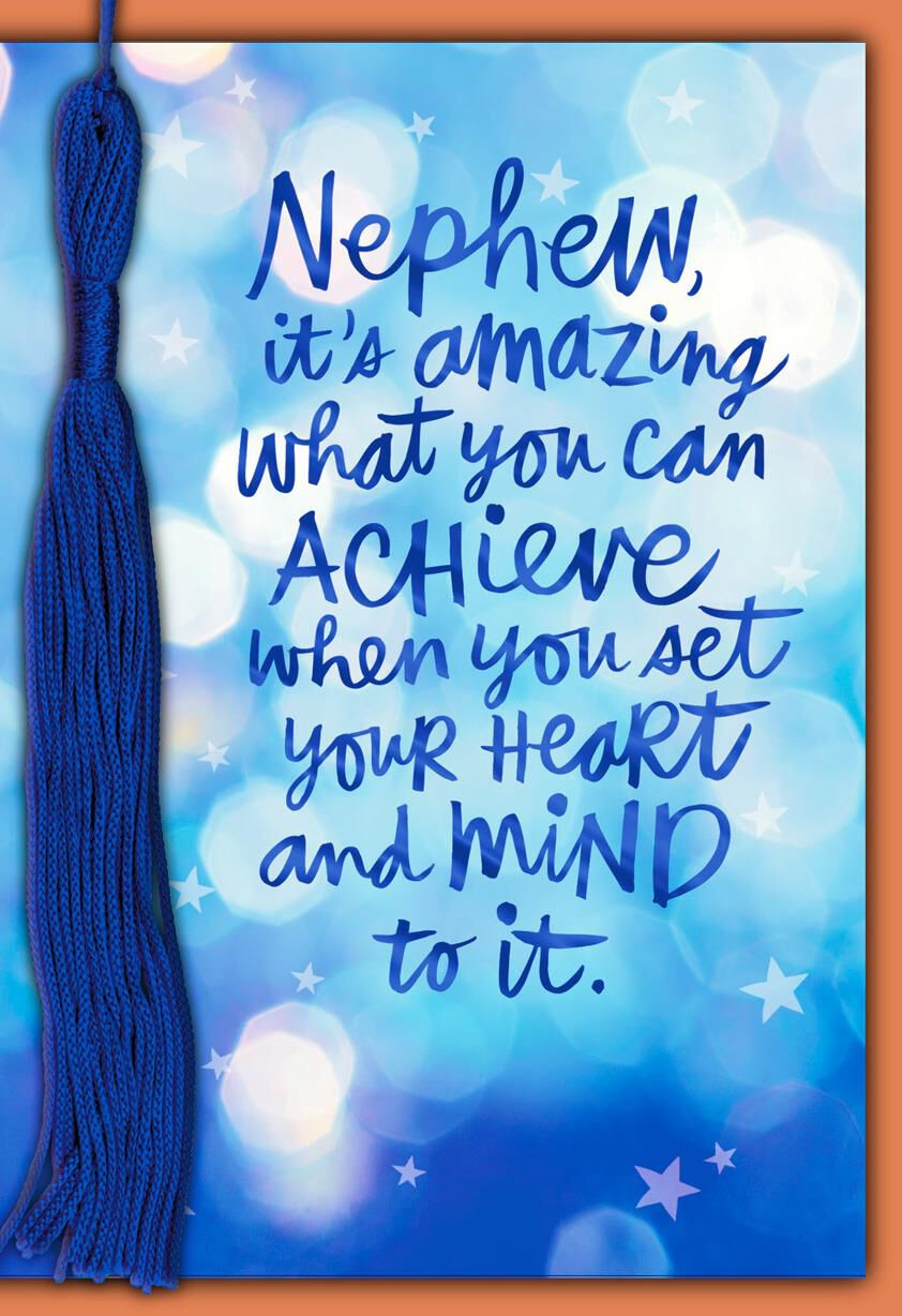 Blue tassel nephew graduation card greeting cards hallmark
