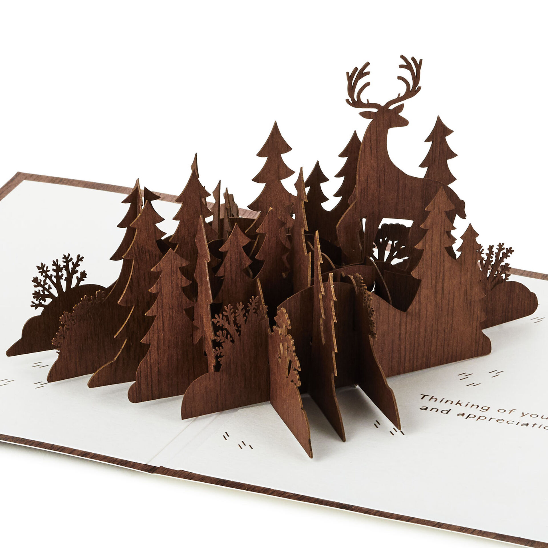 Deer In Forest Scene 3d Pop Up Father S Day Card Greeting Cards Hallmark Deer In Forest Scene 3d Pop Up Father S Day Card Greeting Cards Hallmark