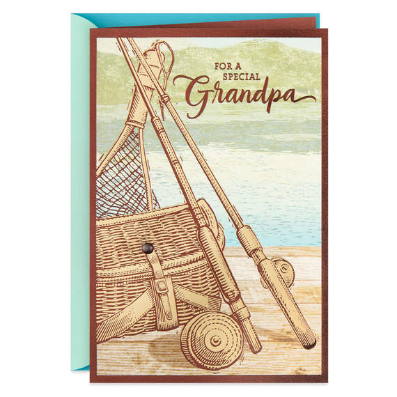 Fishing Poles Father's Day Card for Grandpa, , large image number 1