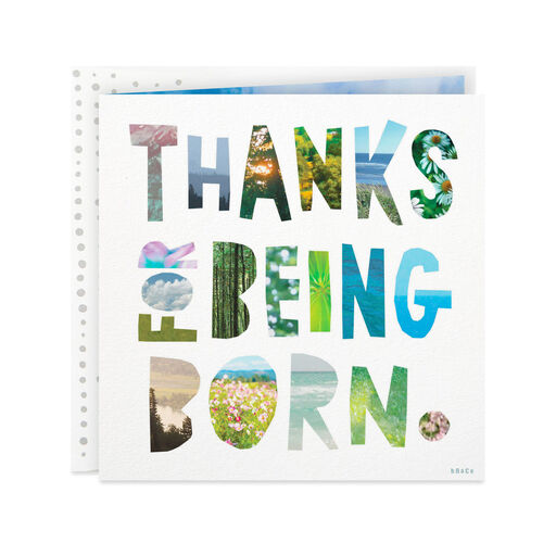 Thanks for Being Born Card, 