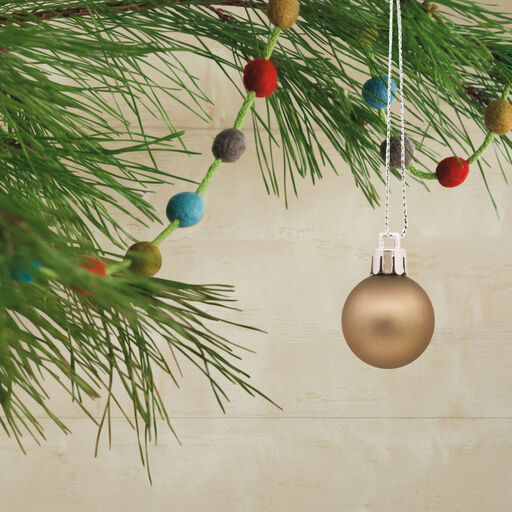30-Piece Mini Silver, Slate, Champagne Shatterproof Christmas Ornaments Set, 