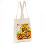13" Ghost and Pumpkins Canvas Halloween Tote Bag, , large image number 1