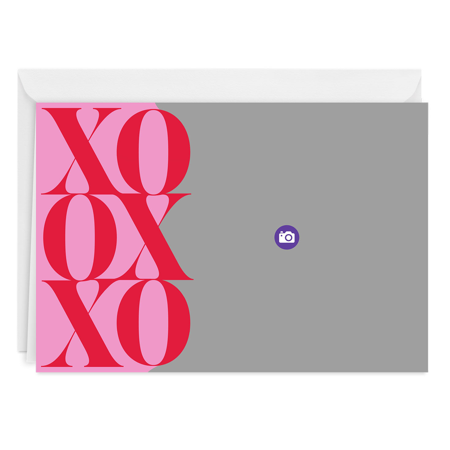 Modern XOXO Custom Love Card, , large image number 3