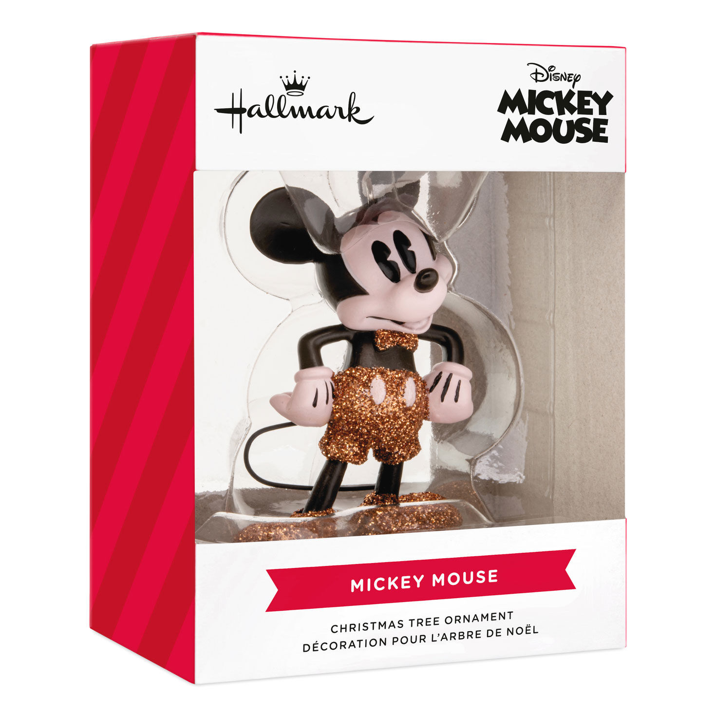 Mickey Mouse Gold Sparkling Christmas Ornament package front image number 7