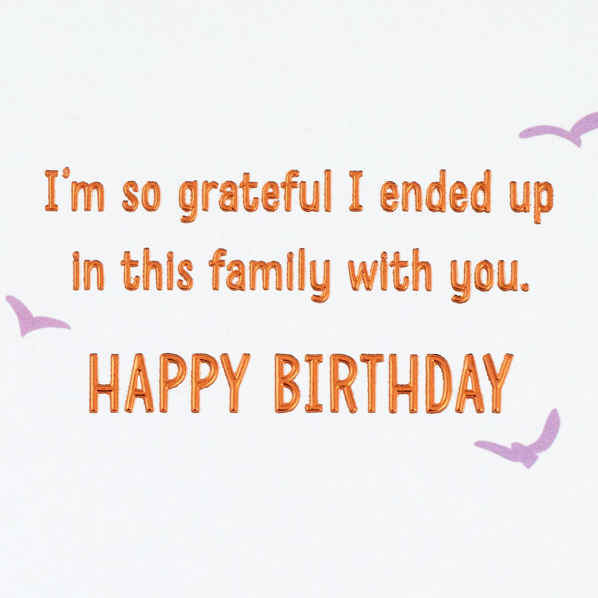 Grateful to Be in This Family Birthday Card for Relative - Greeting ...