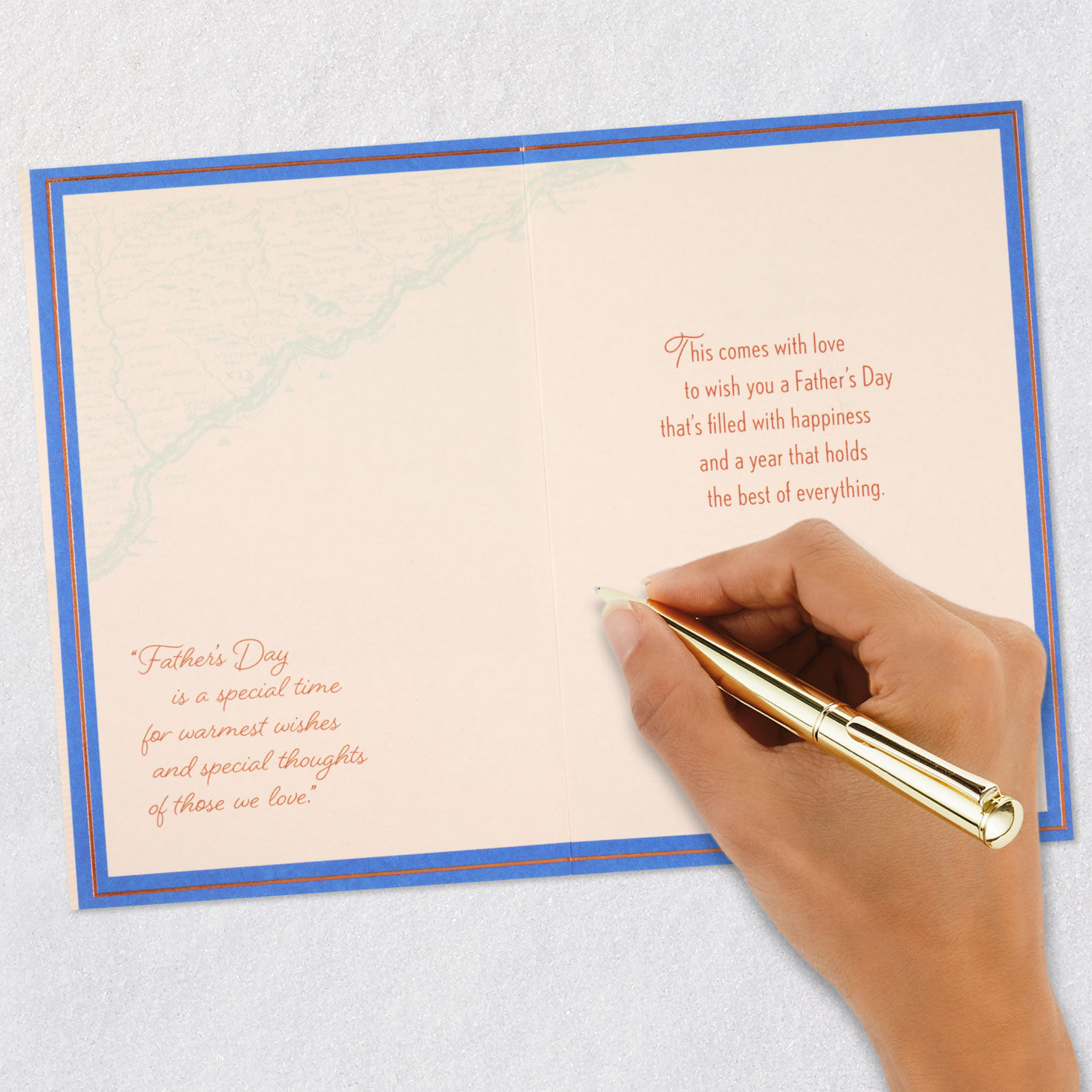 Ship in Octagonal Frame Father's Day Card Signing card image number 7