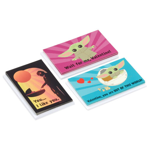 Star Wars: The Mandalorian™ Grogu™ Kids Mini Assorted Valentines, Pack of 18, 