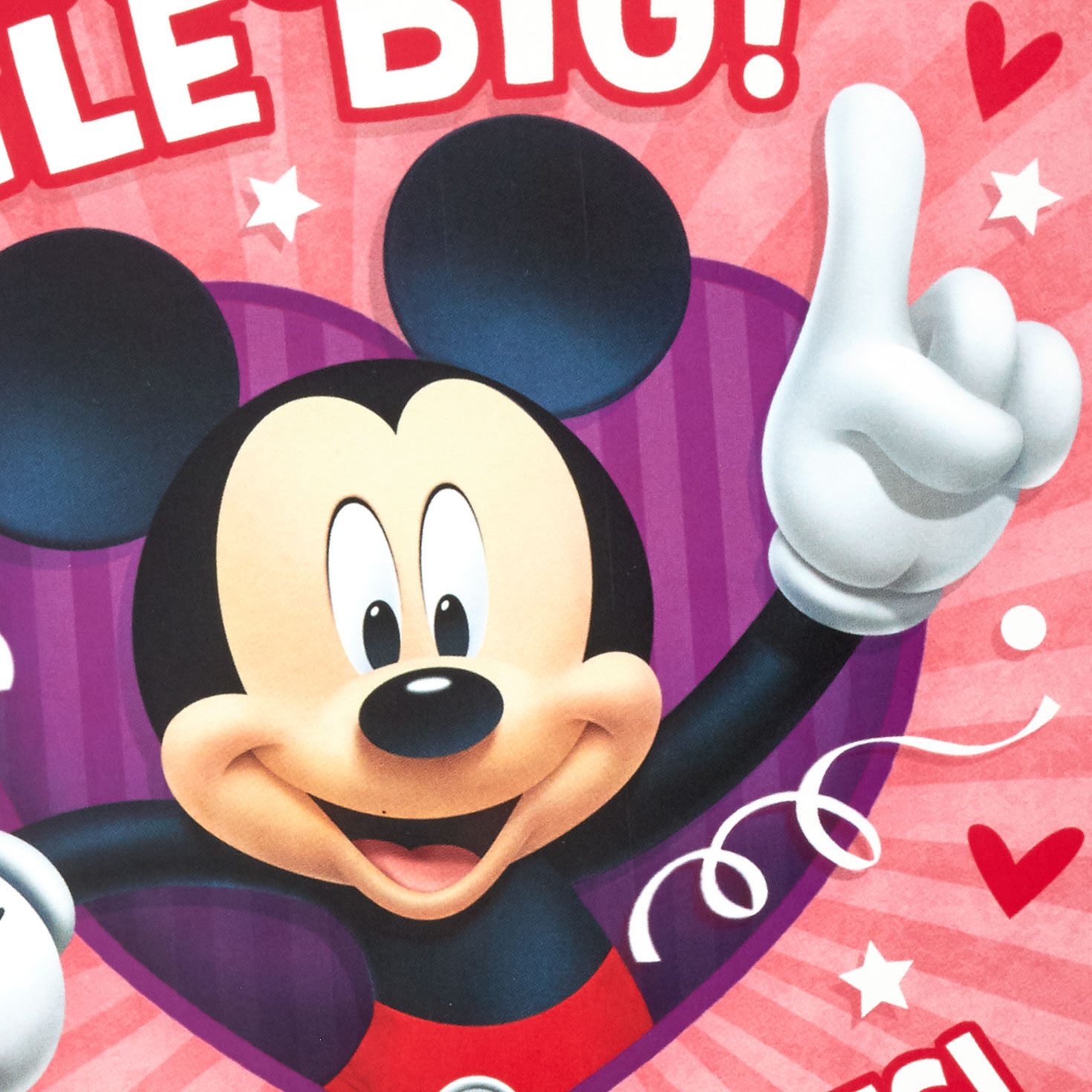 Mickey Mouse Musical Valentine's Day Card Card Front Detail image number 4