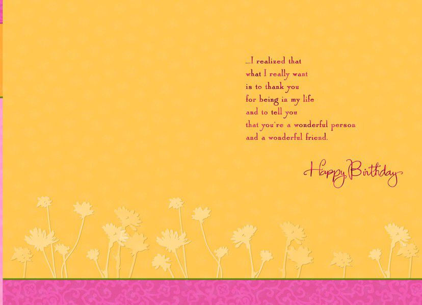 Right Words Friend Birthday Card