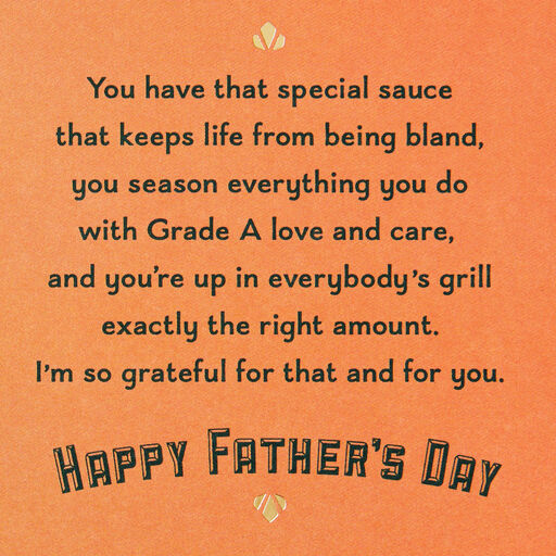 You Add Flavor to Our Family Father's Day Card for Dad, 