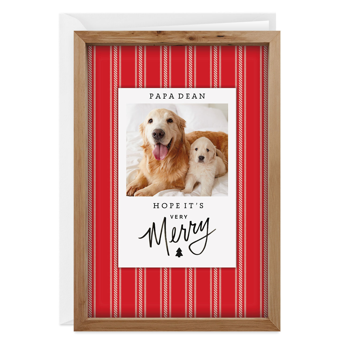Personalized Very Merry Christmas Photo Card, , large image number 1