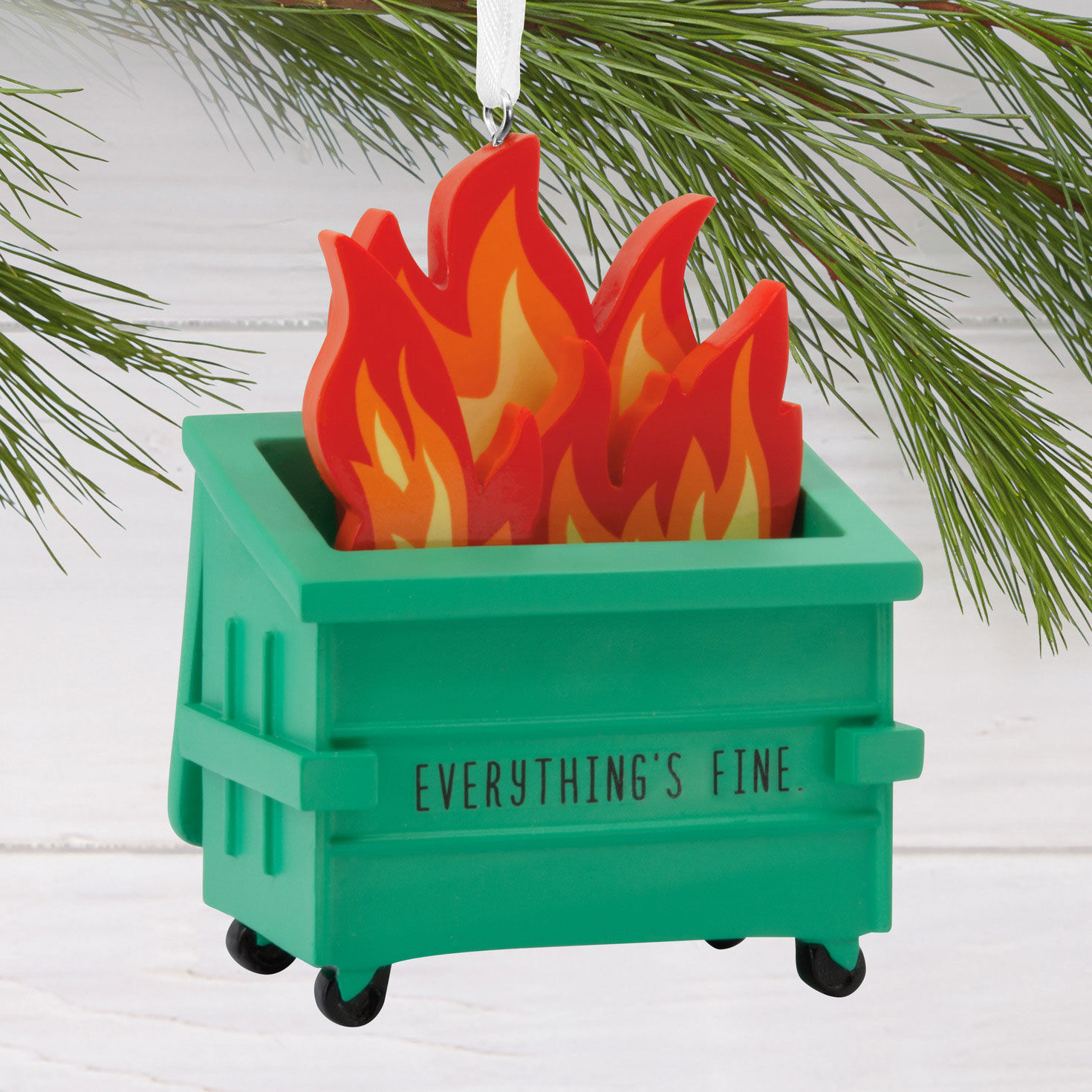 Dumpster Fire Hallmark Ornament for only USD 11.49 | Hallmark