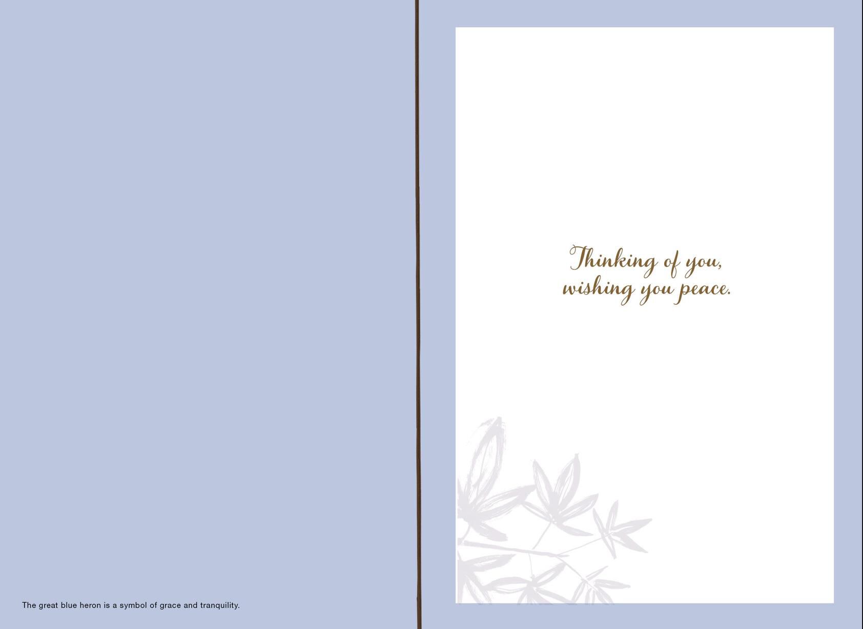 Wishing You Peace Sympathy Card