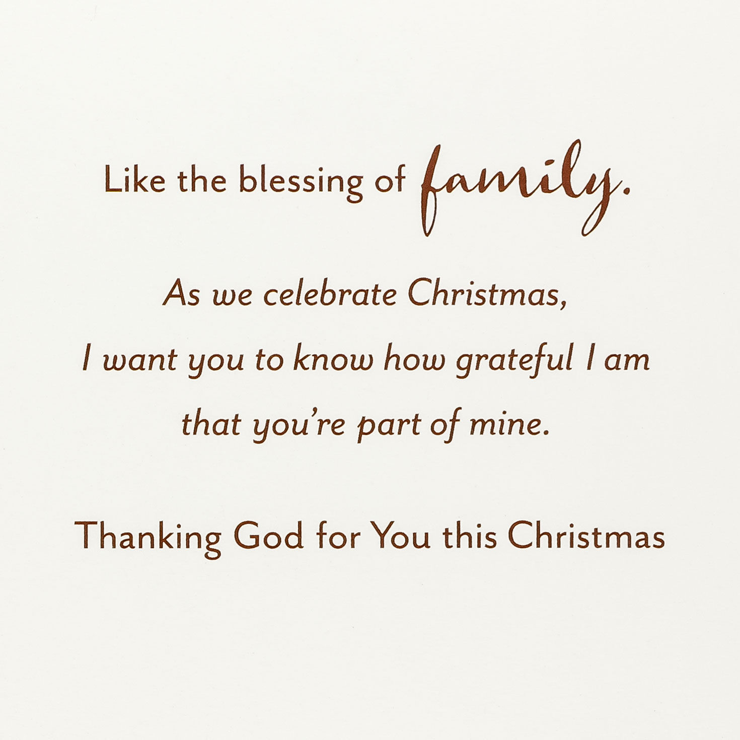 Gold Ornament Religious Christmas Card for Brother Sentiment image number 2