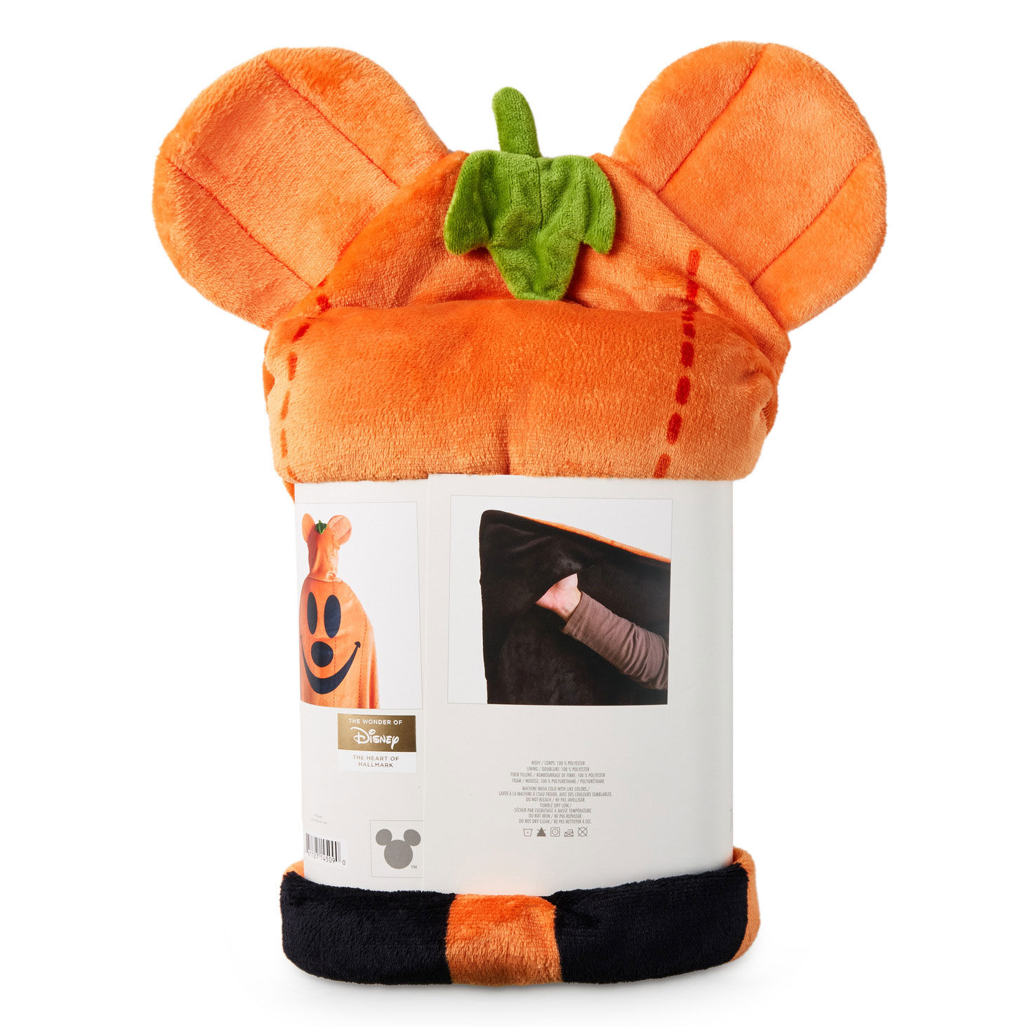 Disney Mickey Mouse Jack-o'-Lantern Oversized Hooded Blanket, 70x50 for only USD 49.99 | Hallmark