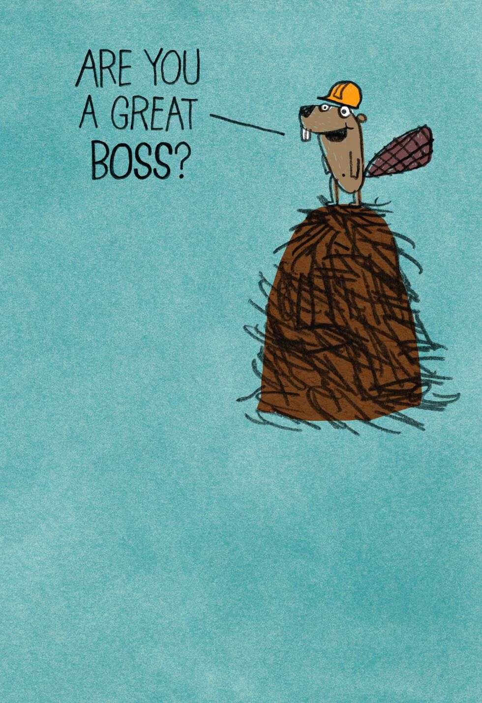 Beaver Builder Funny Boss's Day Card - Greeting Cards - Hallmark