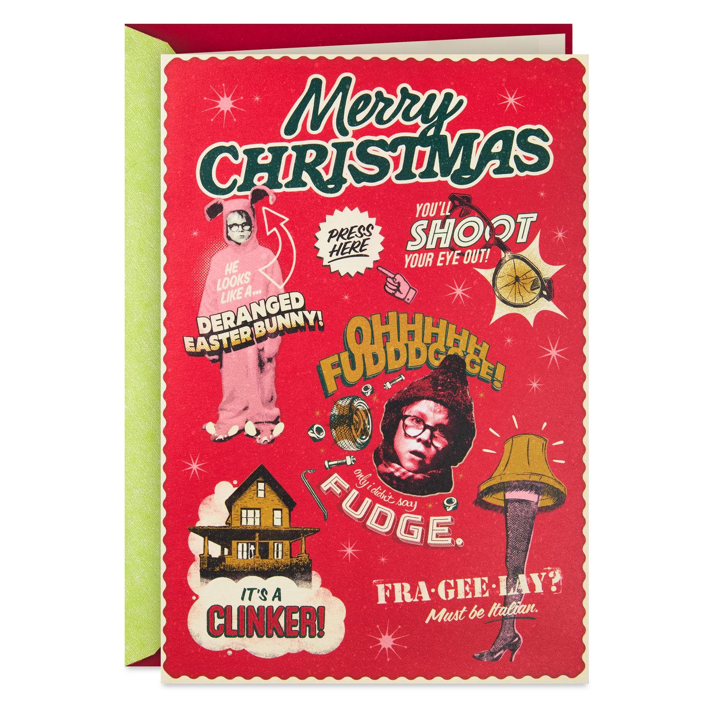 A Christmas Story™ Triple-Dog Dare You Funny Pop-Up Christmas Card With Sound and Light for only USD 10.99 | Hallmark