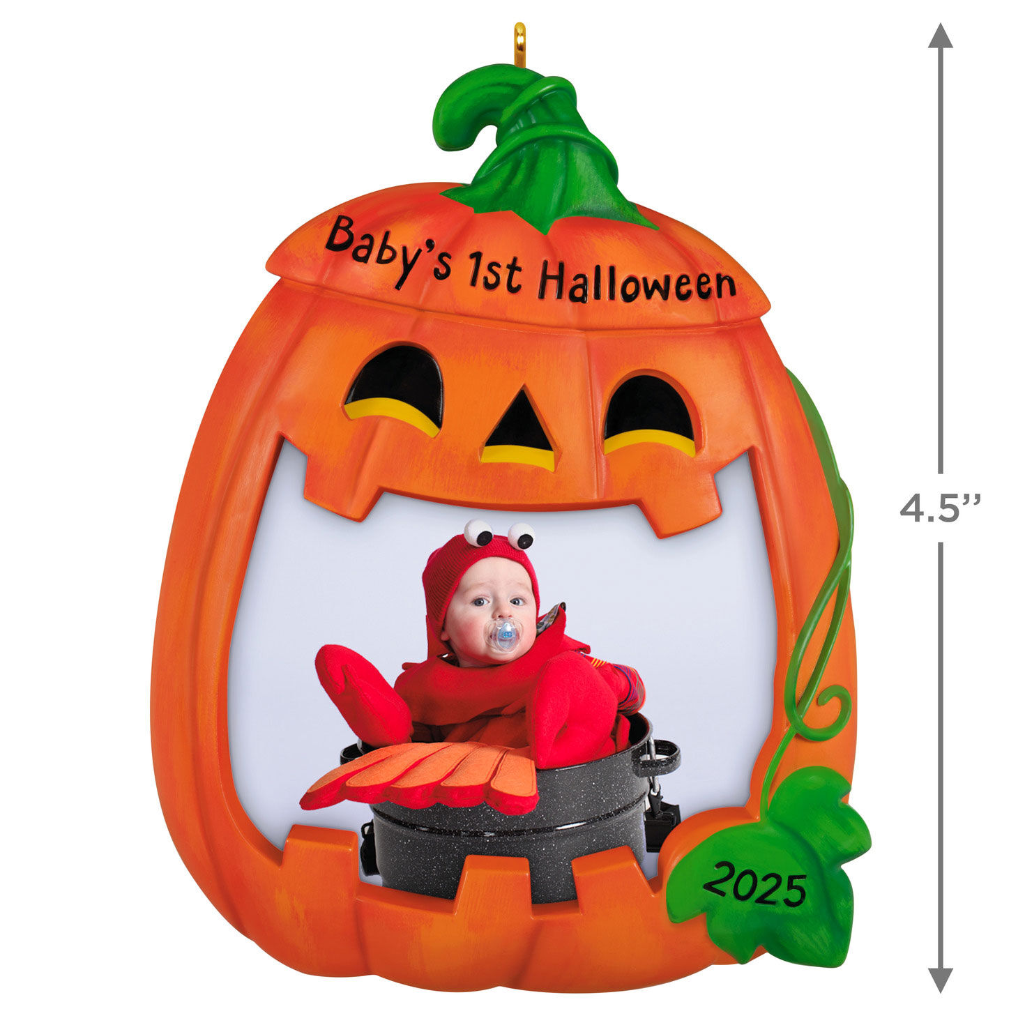 Baby's First Halloween 2025 Personalized Ornament, Custom Photo, , large image number 2