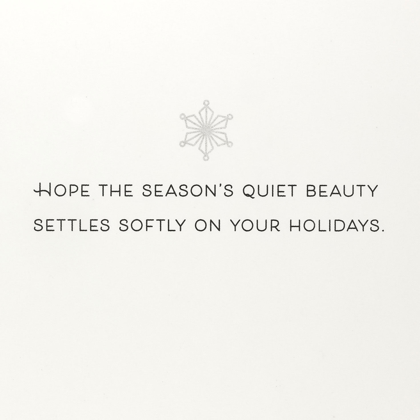 Gold Snowflakes on Blue Boxed Christmas Cards Sentiment Detail image number 4