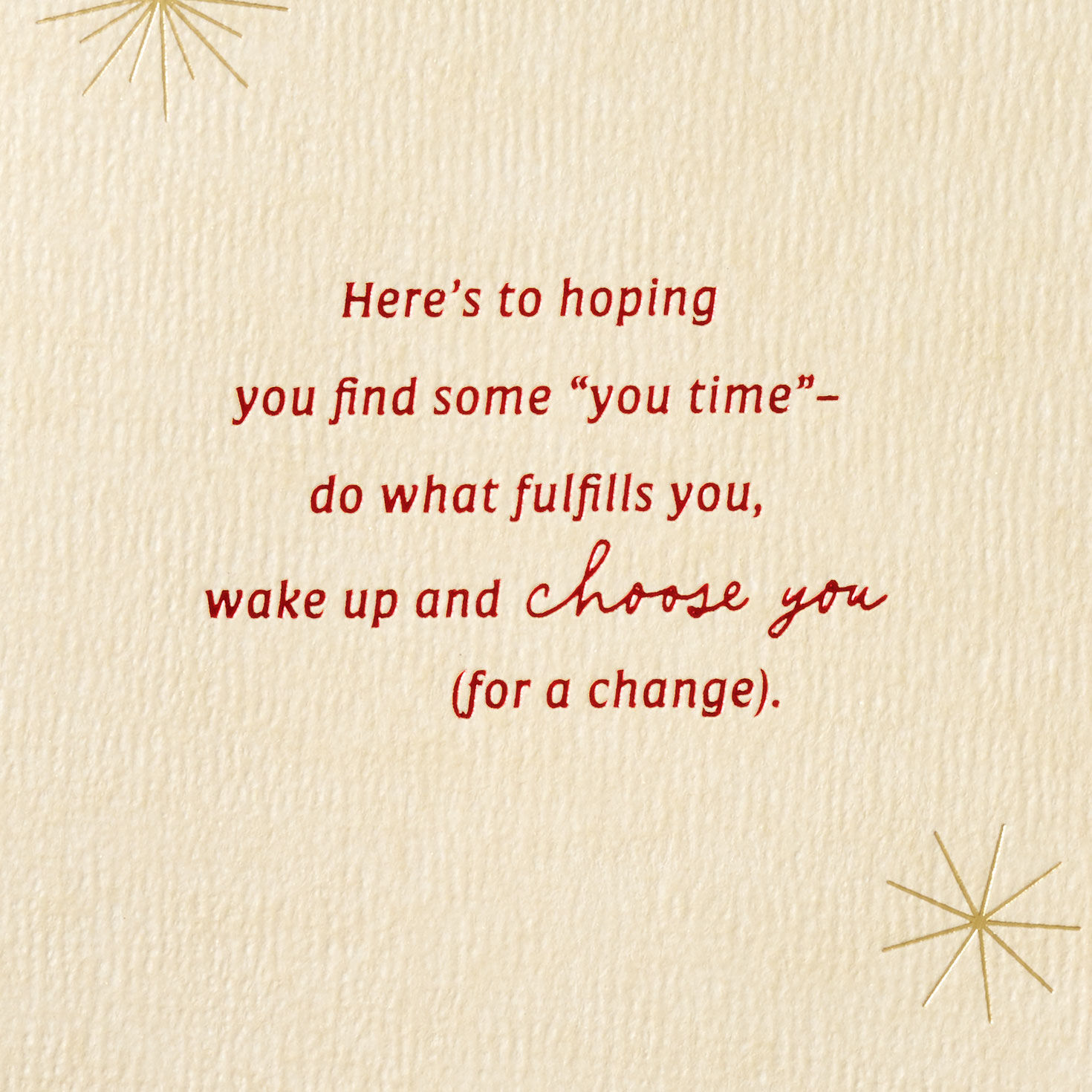 Burgundy and Gold Brushstrokes Christmas Card for Mom Sentiment image number 2