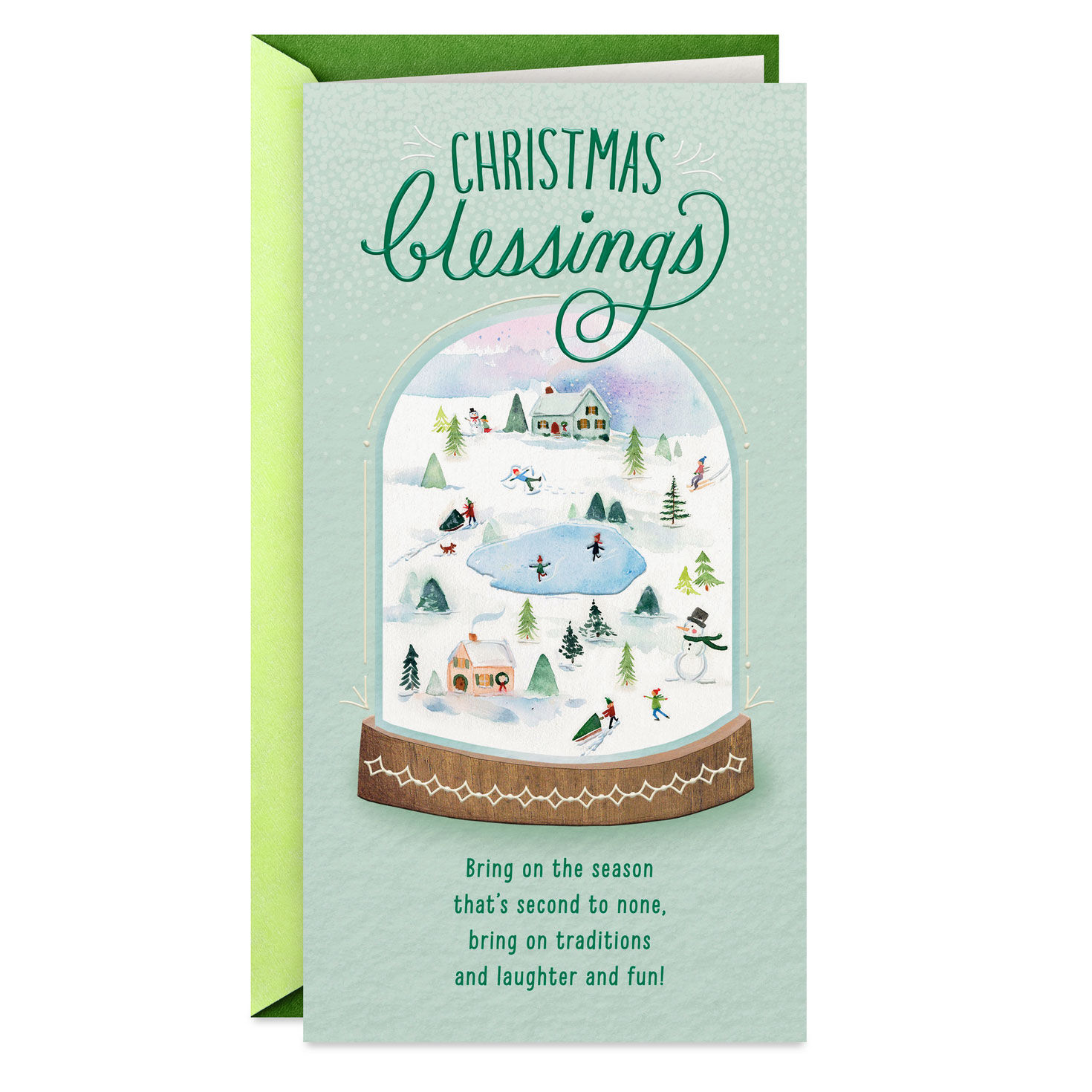 Bring On the Blessings Money Holder Religious Christmas Card