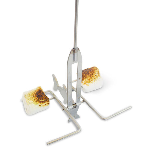 Firebuggz Fire Fishing Pole Campfire Roaster, Orange, 