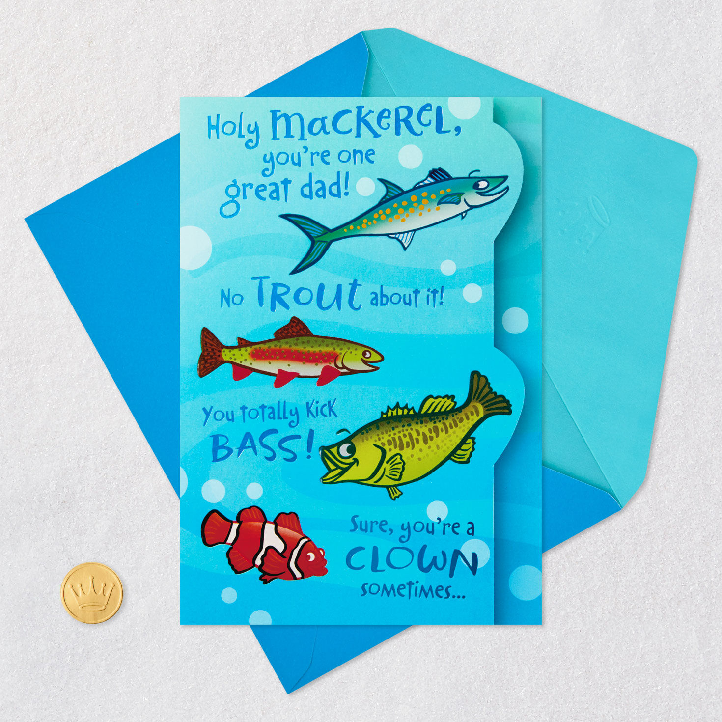 Holy Mackerel, You're One Great Dad Funny Father's Day Card for Dad for only USD 5.59 | Hallmark
