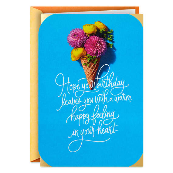Hope You Feel Happy in Your Heart Birthday Card for Friend