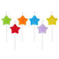 Assorted Color With Glitter Star-Shaped Birthday Candles, Set of 6, , large image number 1