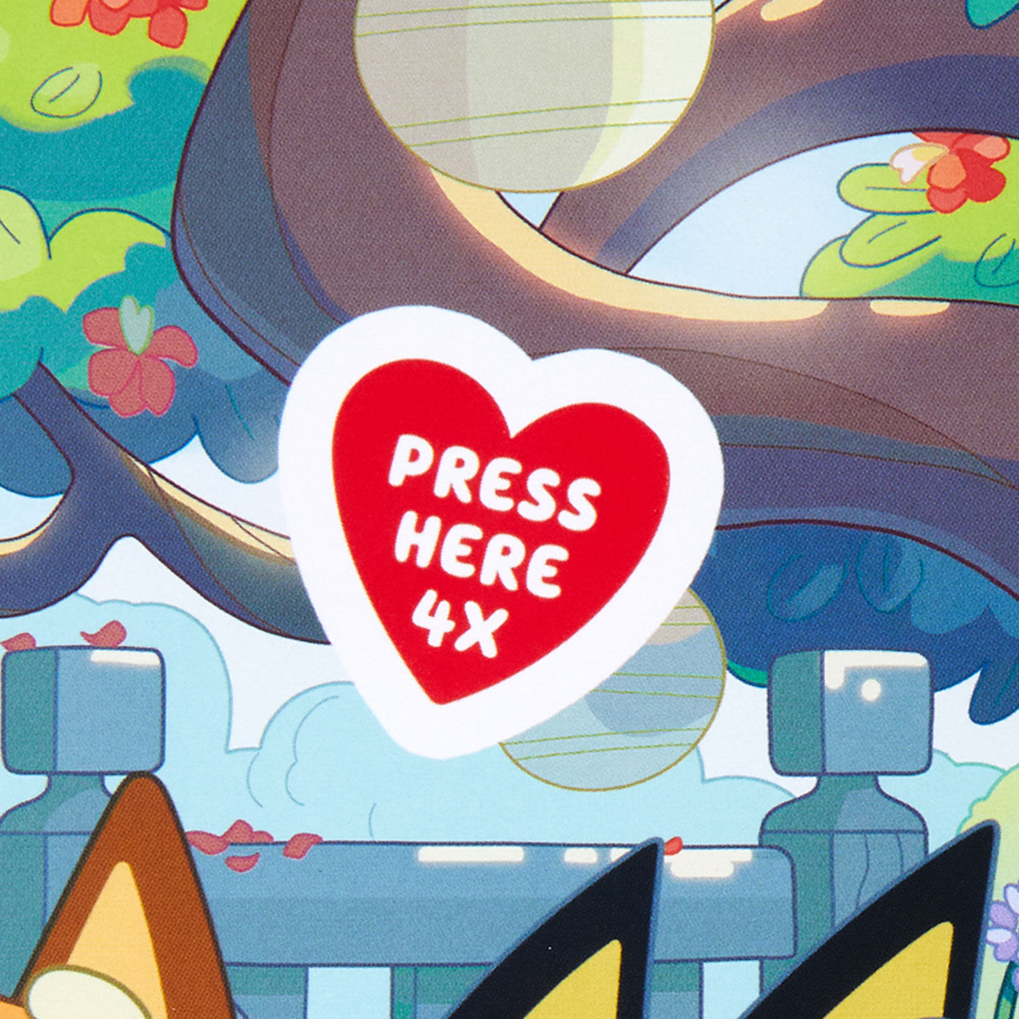 Bingo and Bluey Kids Valentine's Day Card With Music sentiment image number 3