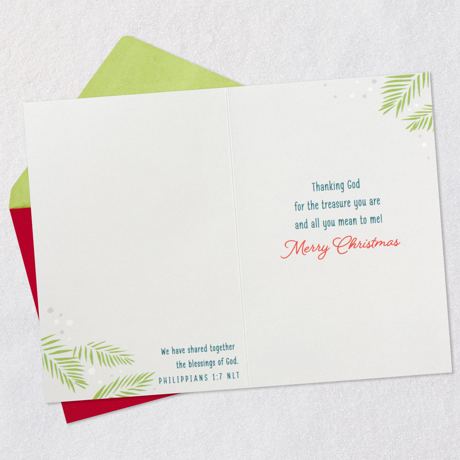 You Are a Treasure to Me Religious Christmas Card, , large image number 4