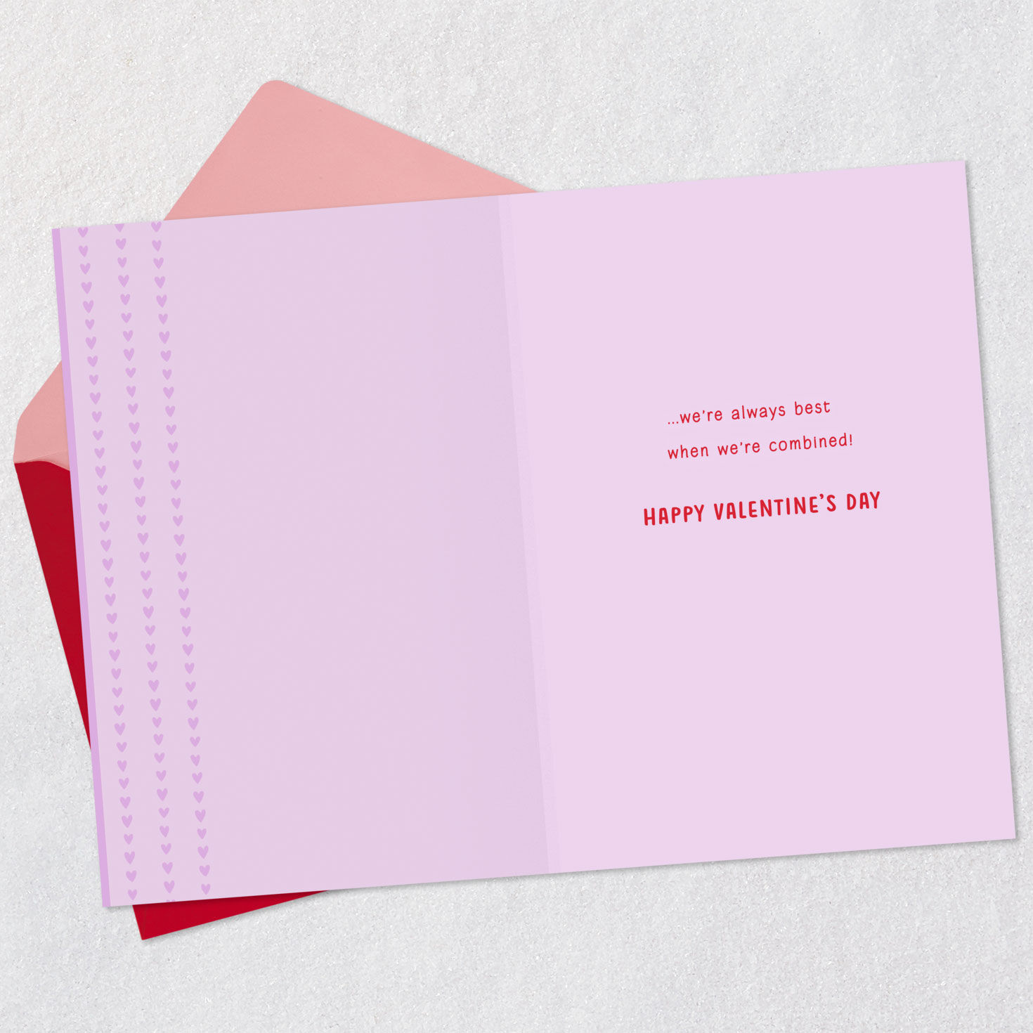 Peanut Butter Jelly Love Valentine's Day Card Open card with envelope image number 3