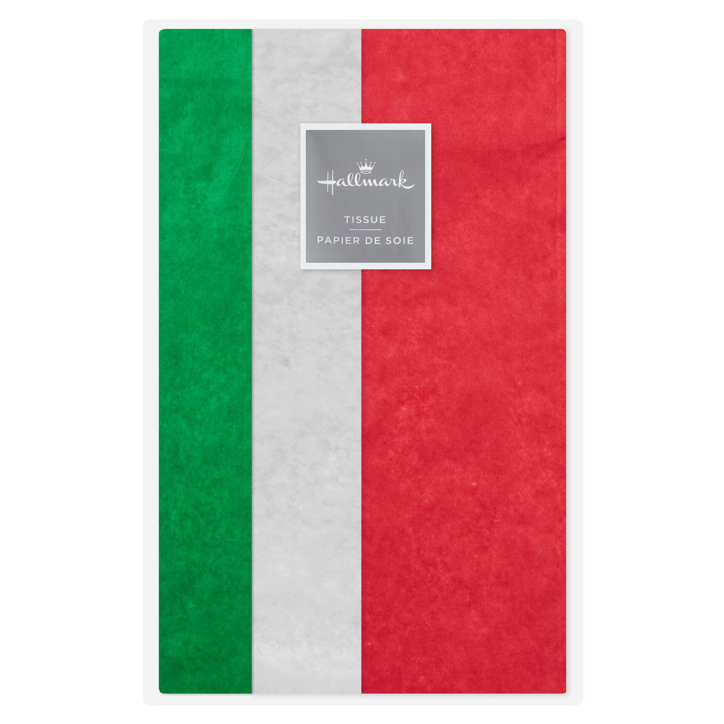 Solid Red, Green, White Holiday Tissue Paper Pack package image number 6