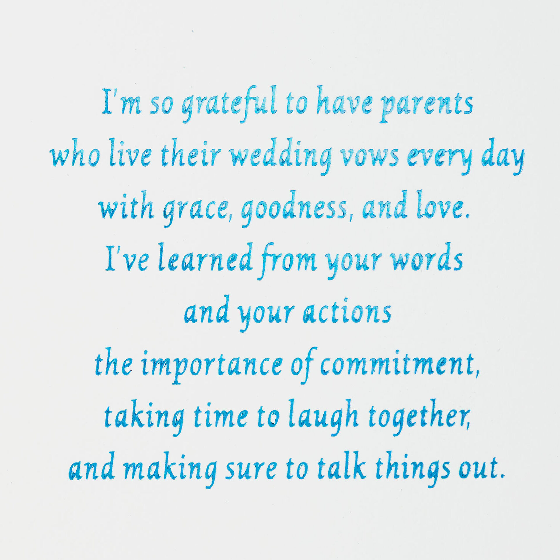 For My Parents On My Wedding Day Card - Greeting Cards 