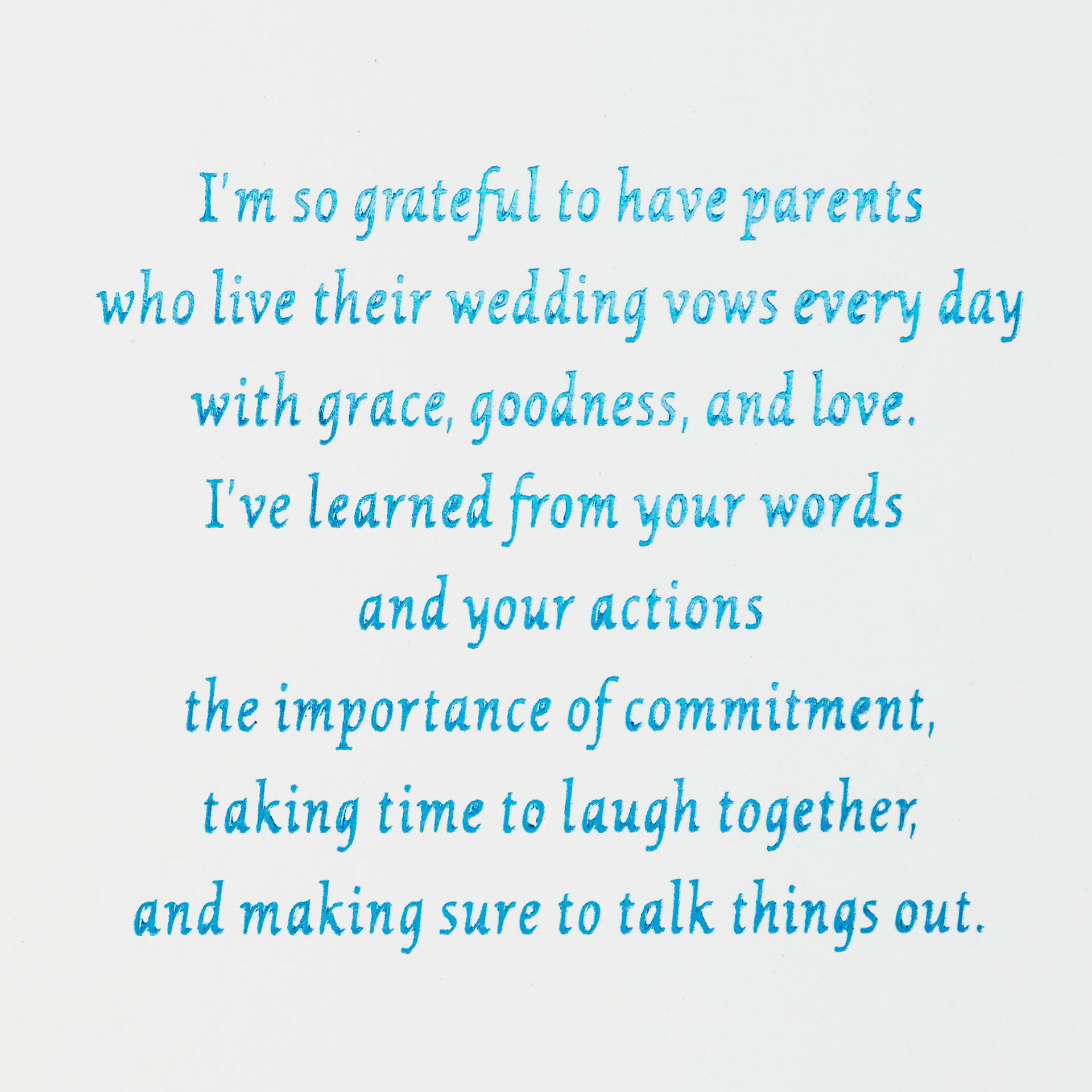 For My Parents On My Wedding Day Card Greeting Cards Hallmark