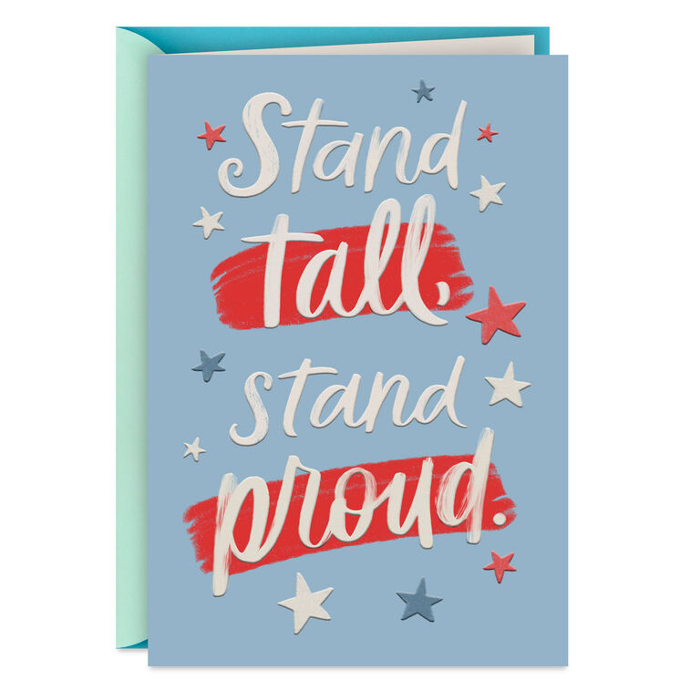 Stand Proud Military Congratulations Card