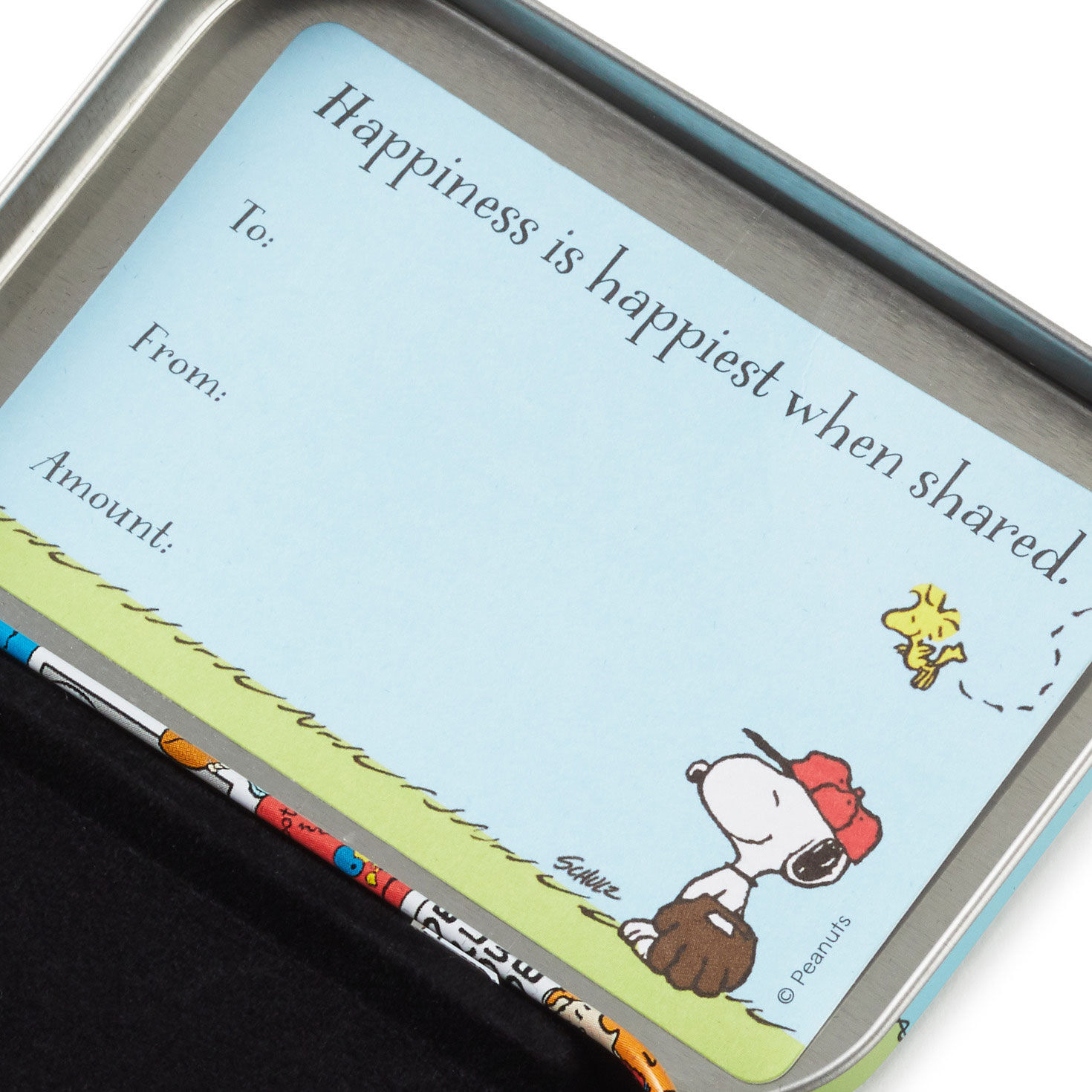 2.5" Peanuts® Gang Baseball Tin Gift Card Holder Box for only USD 7.99 | Hallmark