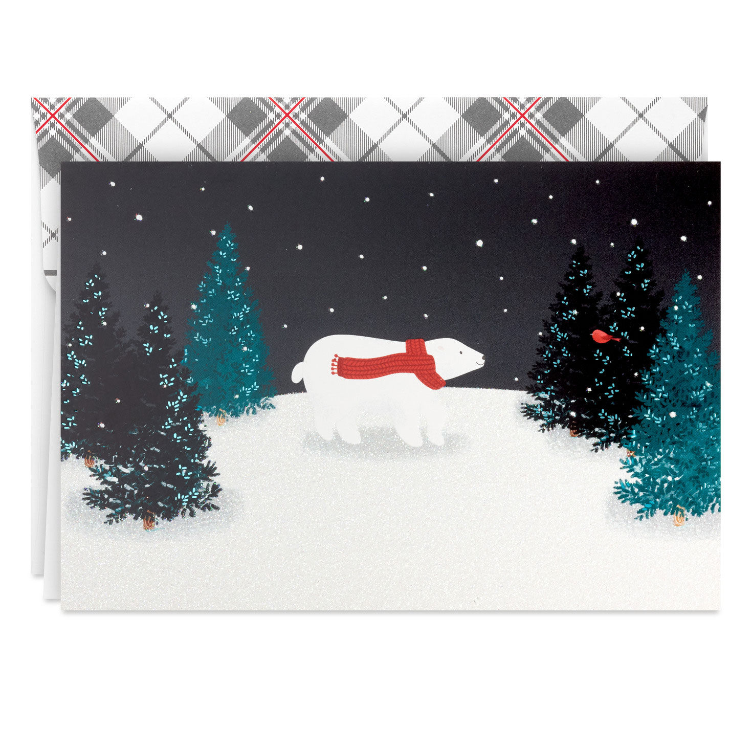 Polar Bear in Red Scarf Boxed Holiday Cards, Pack of 16 for only USD 15.49 | Hallmark