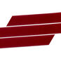 Burgundy Velvet Holiday Ribbon up close detail image number 4
