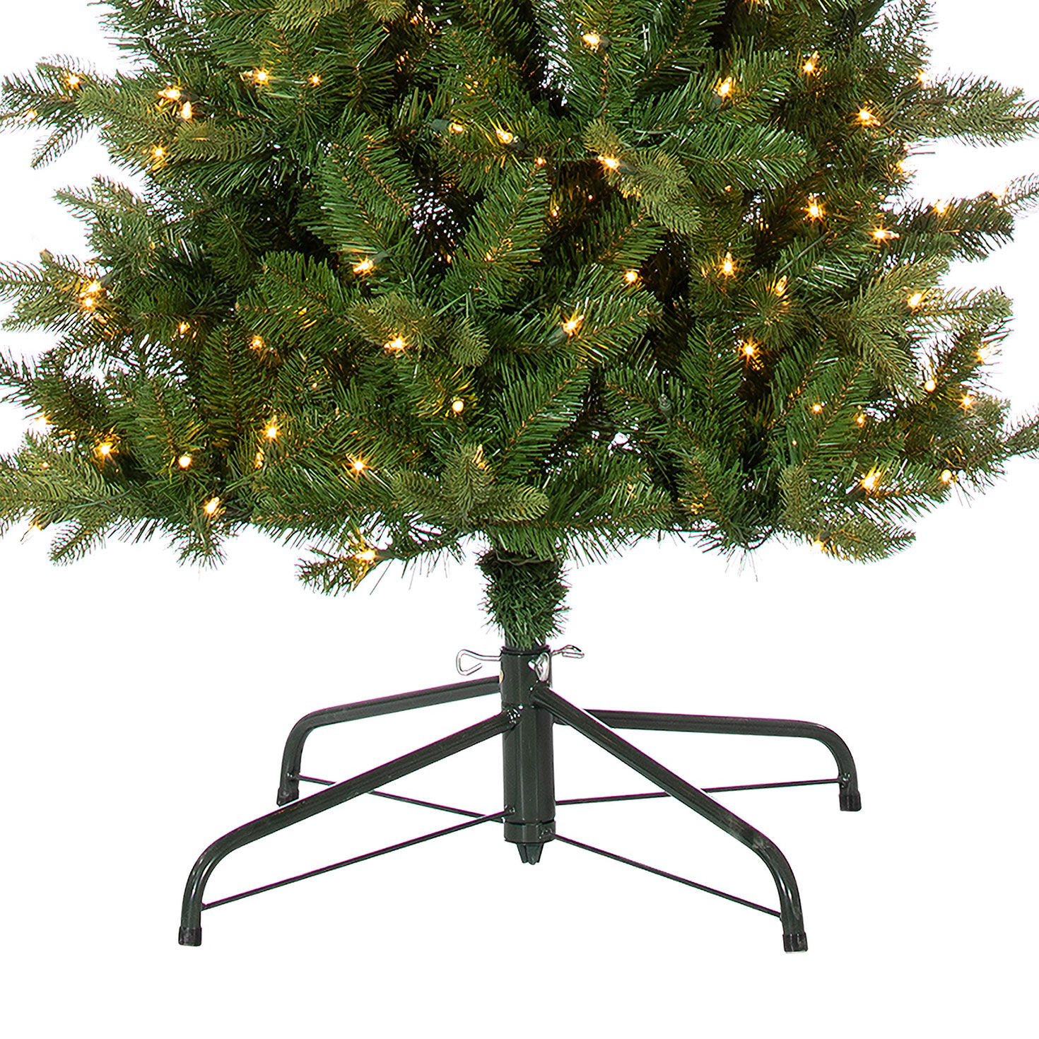 7.5 ft Pre-Lit Natural Cut Narrow Saginaw Spruce Christmas Tree with 450 Color-Changing LED Lights detail image number 3