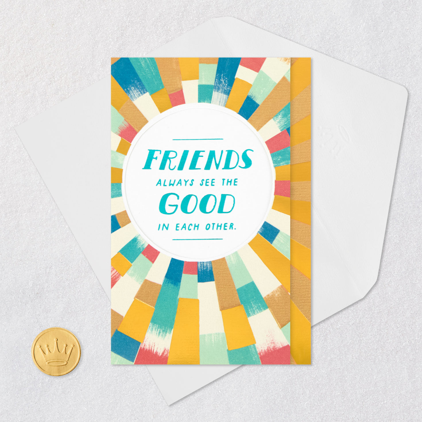 Colorful Rays Friendship Card Signing card image number 5