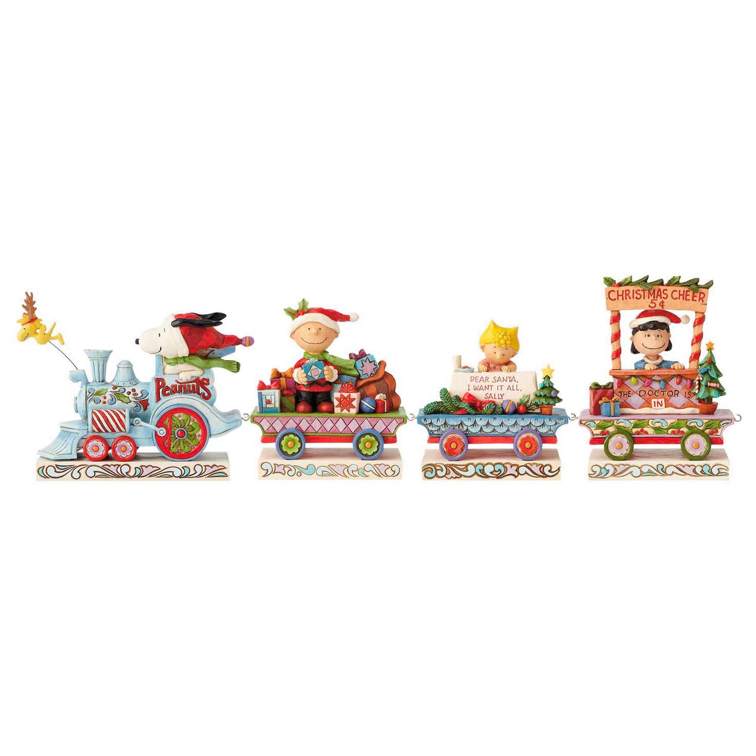 peanuts christmas train set
