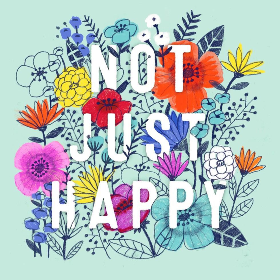 Colorful Flowers Ridiculously Happy Just Because Music Card