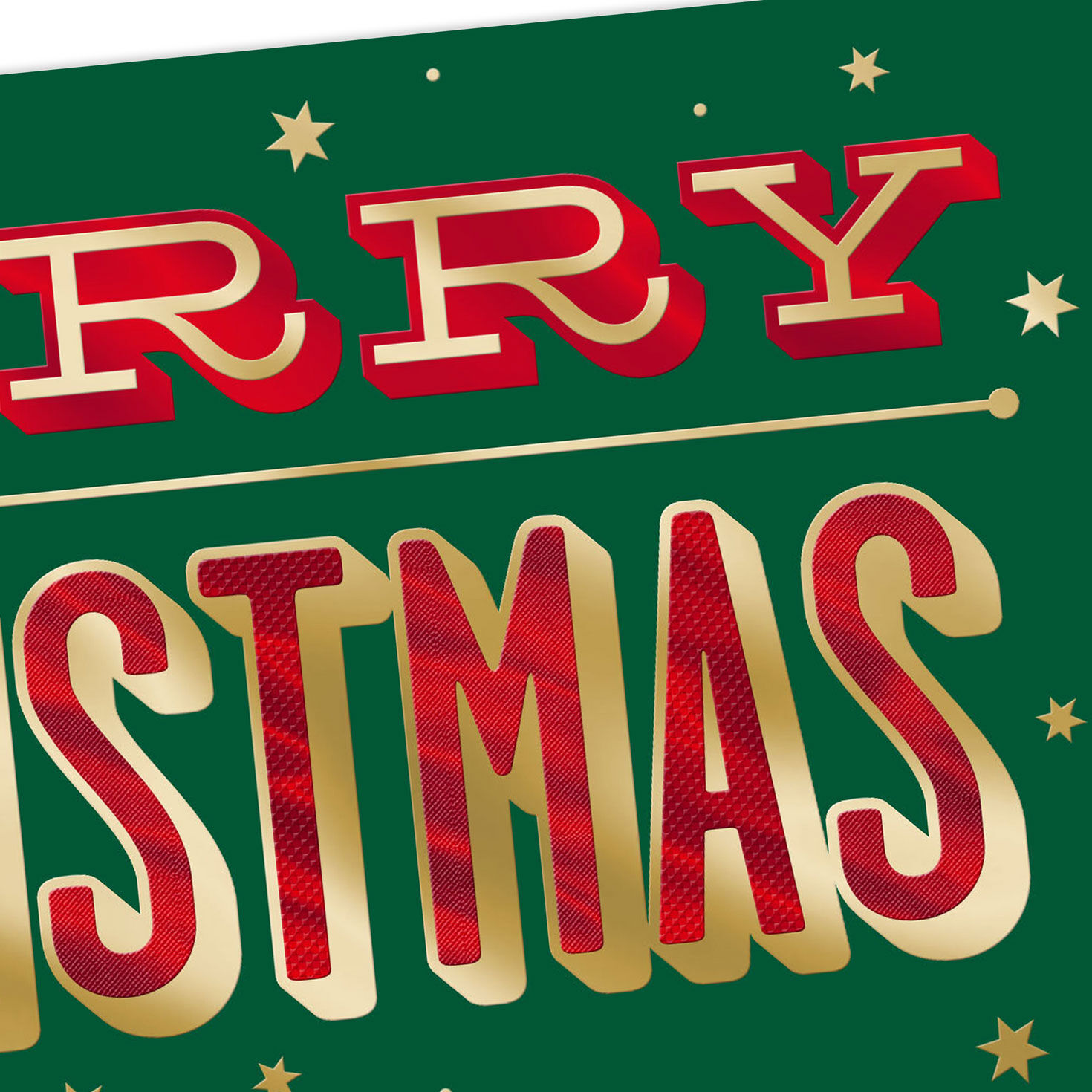 Red, Green and Gold Christmas Gift Card Holder Card Front Detail image number 6