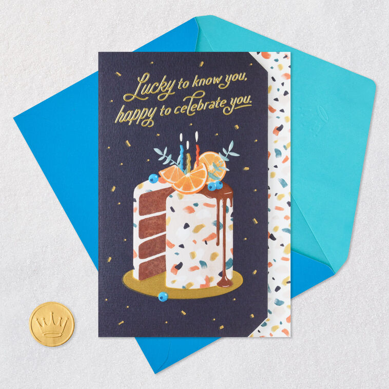 Lucky to Know You Birthday Card, , large image number 5