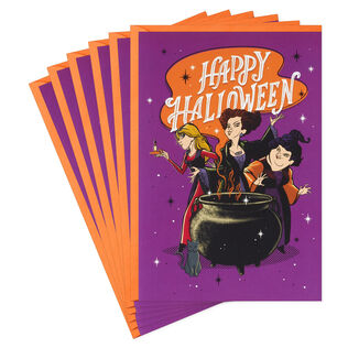 Disney Hocus Pocus Sanderson Sisters Wickedly Wonderful Halloween Cards, Pack of 6