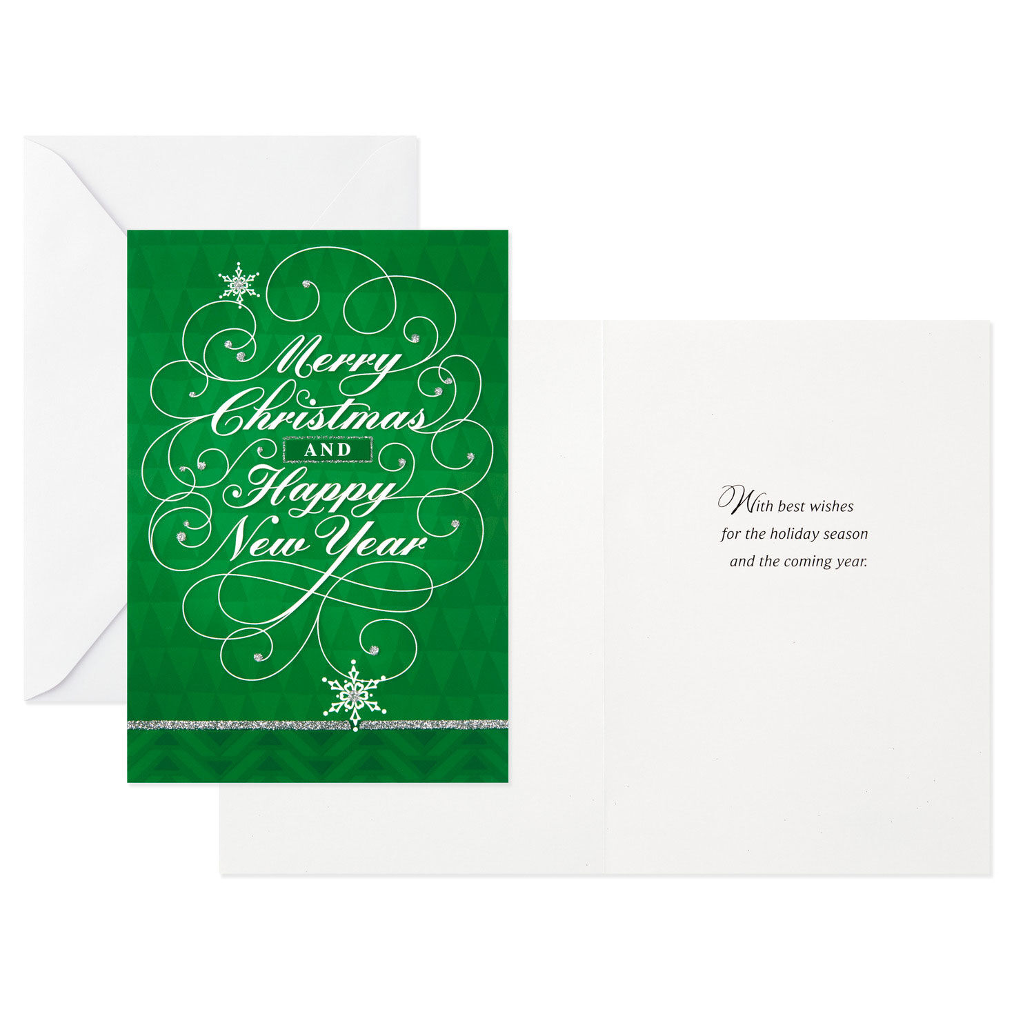 Red and Green Assorted Boxed Christmas Cards Card Front with Sentiment image number 6