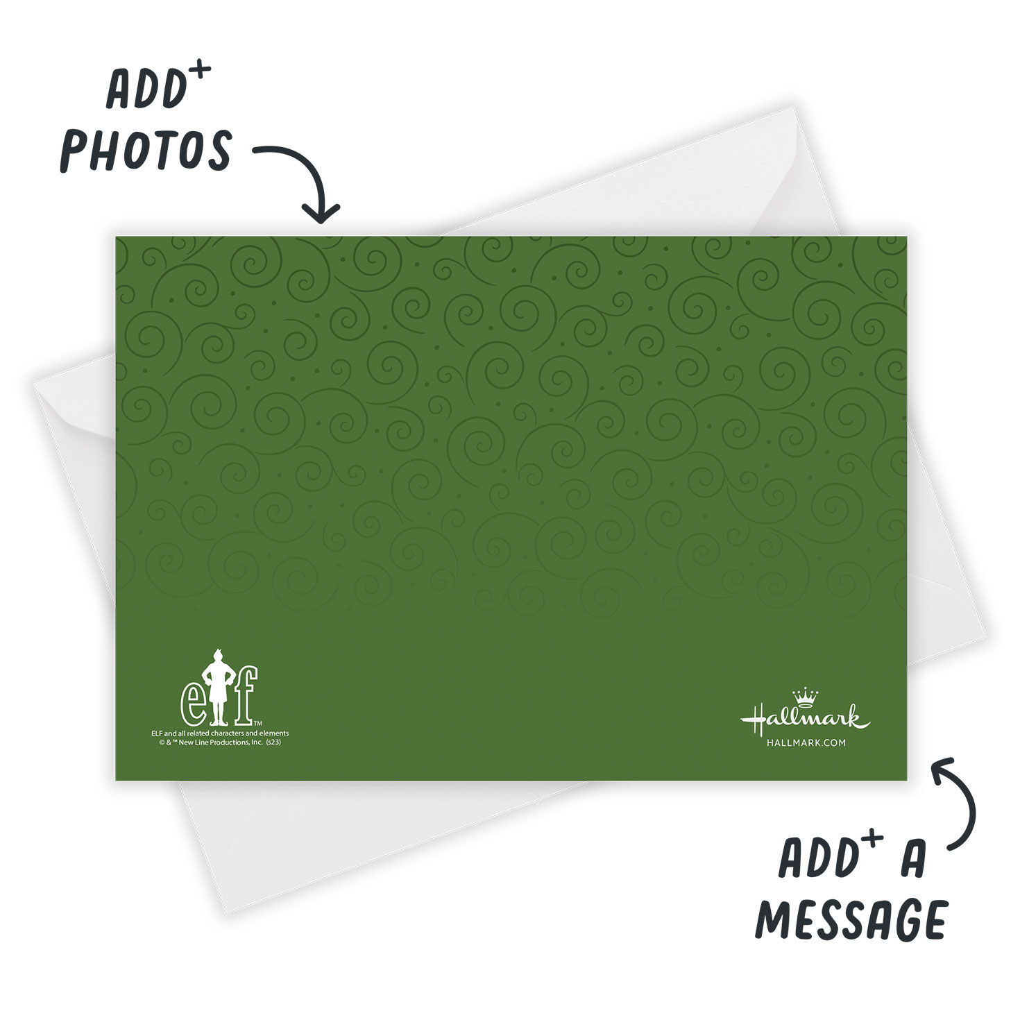 Elf&trade; Very Merry Flat Christmas Photo Card, , large image number 2